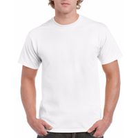 Wit katoenen t-shirts voor heren 2XL (44/56)  -