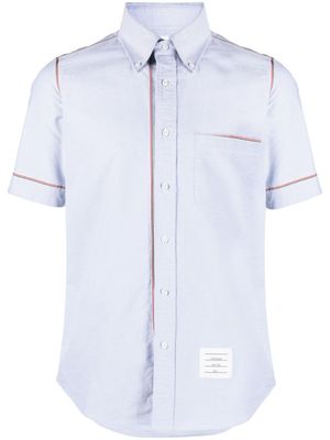 Thom Browne chemise à bandes RWB - Bleu
