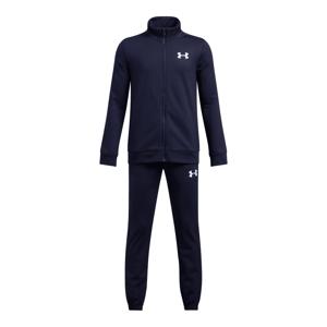 Under Armour Rival Knit Trainingspak Full-Zip Kids Donkerblauw Wit