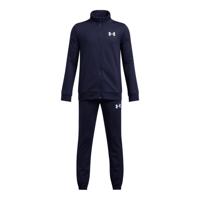 Under Armour Rival Knit Trainingspak Full-Zip Kids Donkerblauw Wit