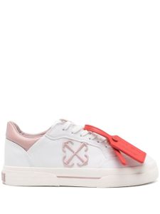 Off-White baskets New Low Vulcanized en toile - Blanc