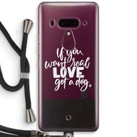 Partner in crime: HTC U12+ Transparant Hoesje met koord