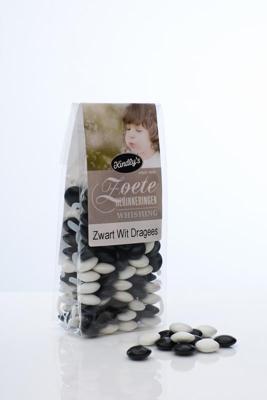 Zwart wit dragee zoete herinneringen 170 Gram