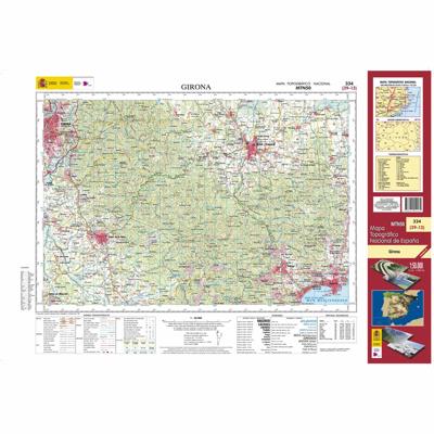 Topografische kaart 334 MT50 Girona | CNIG - Instituto Geográfico Nacional1