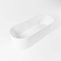 Vrijstaand bad Mondiaz Noble | 180x75 cm | Solid surface | Ovaal | Talc Vrijstaand bad Mondiaz Noble | 180x75 cm | Solid surface | Ovaal | Talc