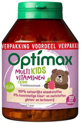 Optimax Kinder multivit extra (180 Kauwtab)
