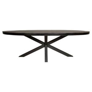 Starfurn Eetkamertafel Denver Black | Ovaal | 210 cm