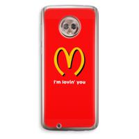 I'm lovin' you: Motorola Moto G6 Transparant Hoesje - thumbnail