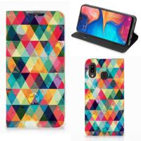 Samsung Galaxy A30 | Hoesje met Magneet | Geruit
