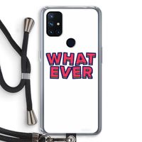 Whatever: OnePlus Nord N10 5G Transparant Hoesje met koord