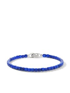 David Yurman bracelet Spiritual Beads Cushion en argent sterling serti de lapis-lazuli