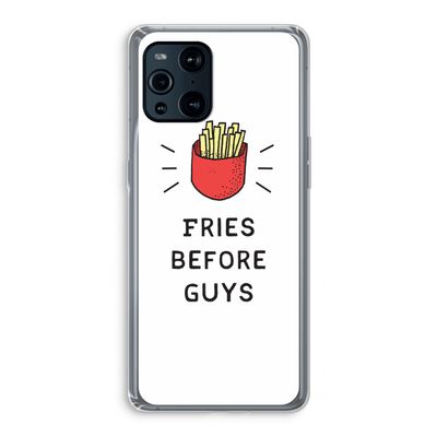 Fries before guys: Oppo Find X3 Transparant Hoesje