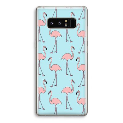 Anything Flamingoes: Samsung Galaxy Note 8 Transparant Hoesje