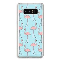 Anything Flamingoes: Samsung Galaxy Note 8 Transparant Hoesje