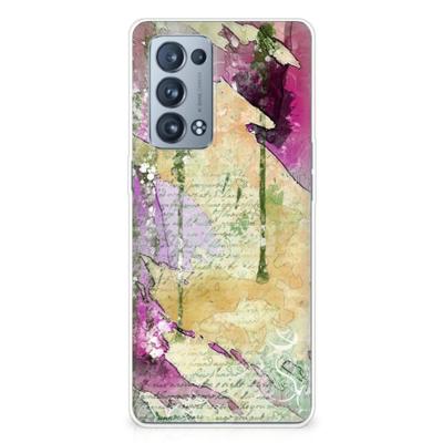 Smartphone hoesje OPPO Reno 6 Pro Plus 5G Letter Painting Smartphone hoesje OPPO Reno 6 Pro Plus 5G Letter Painting