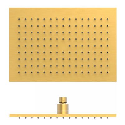 Hoofddouche Tres Selection | 22x32 cm | Rechthoek | 24k Goud mat