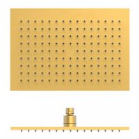 Hoofddouche Tres Selection | 22x32 cm | Rechthoek | 24k Goud mat