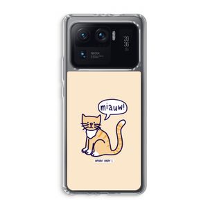 Miauw: Xiaomi Mi 11 Ultra Transparant Hoesje