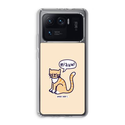 Miauw: Xiaomi Mi 11 Ultra Transparant Hoesje