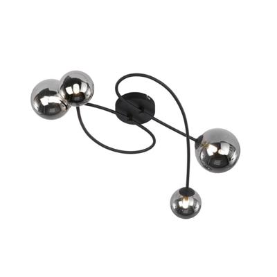 Fischer & Honsel 4-lichts plafondlampBala zwart - 21405