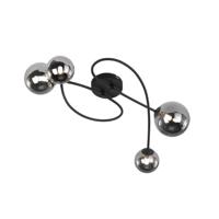 Fischer & Honsel 4-lichts plafondlampBala zwart - 21405