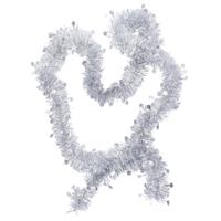 Folieslinger - zilver - folie - 8 cm x 2 m - kerstboom decoratie/kerstslinger Folieslinger - zilver - folie - 8 cm x 2 m - kerstboom decoratie/kerstslinger