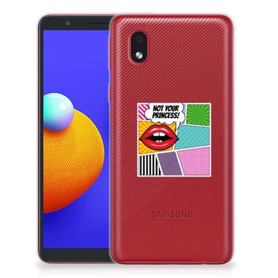 Samsung Galaxy A01 Core | Sillicone Back Cover | Popart Princess