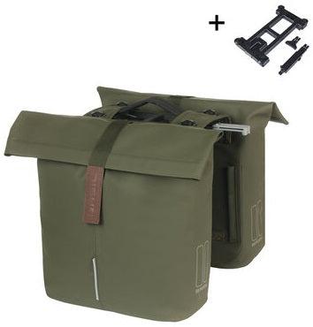 Basil Double bag city pan.mik 2.0 moss green