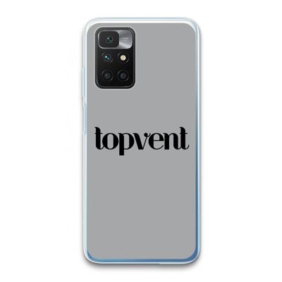 Topvent Grijs Zwart: Xiaomi Redmi 10 Transparant Hoesje