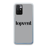 Topvent Grijs Zwart: Xiaomi Redmi 10 Transparant Hoesje