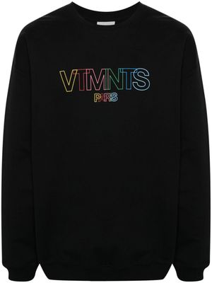 VTMNTS sweat à logo imprimé - Noir