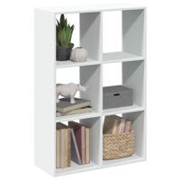 Kamerscherm / boekenkast 69,5x29x103,5 cm bewerkt hout wit Kamerscherm / boekenkast 69,5x29x103,5 cm bewerkt hout wit