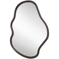 Leen Bakker - Spiegel Wenen Bruin - 70x40 Cm - MDF - Zwart - 2x40x60 Cm