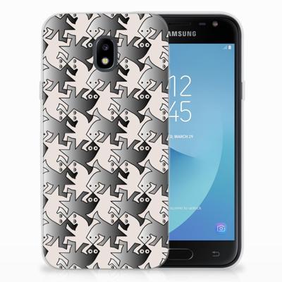 Samsung Galaxy J3 2017 | TPU Hoesje | Salamander Grey