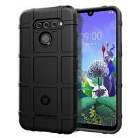 Schokbestendige beschermer cover volledige dekking silicone case voor LG q60 (zwart)