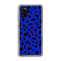 Blue Leopard: Samsung Galaxy A41 Transparant Hoesje