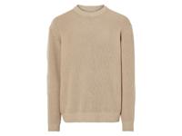 LIVERGY Gebreide heren trui (Beige, M)