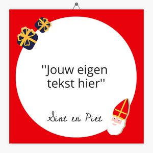 Tegeltje tekst sint en piet