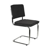 Zuiver Ridge Rib eetkamerstoel Black