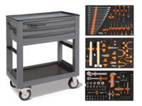 Beta BW 5000S G/3M Servicewagen met 3 laden, gevuld met gereedschap | 189 Delig - 050006342