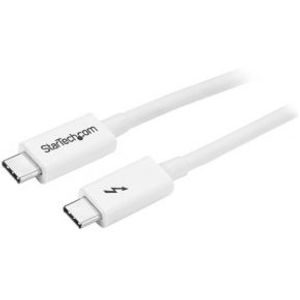 StarTech.com Thunderbolt 3 USB-C kabel 20Gbps Thunderbolt, USB en DisplayPort compatibel 1m wit