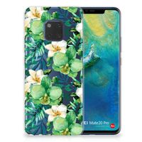 Huawei Mate 20 Pro TPU Case Orchidee Groen - thumbnail