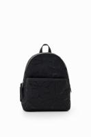 Kleine rugzak met gestanste bloemen - BLACK - U Kleine rugzak met gestanste bloemen - BLACK - U