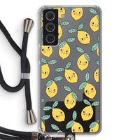 Citroenen: Samsung Galaxy S21 FE Transparant Hoesje met koord