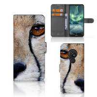 Nokia 7.2 | Nokia 6.2 Telefoonhoesje met Pasjes Cheetah - thumbnail