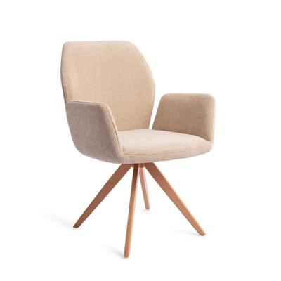 Jesper Home Draaibare Eetkamerstoel 'Misaki' Turn Peach, kleur Funky Fudge