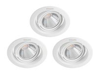 Philips Set van 3 inbouwspots Pomeron 7W - 2700K 25806800