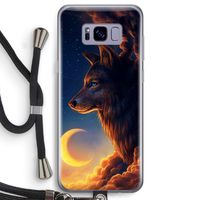 Night Guardian: Samsung Galaxy S8 Transparant Hoesje met koord