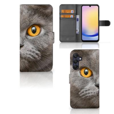 Telefoonhoesje | Met pasjeshouder | Samsung Galaxy A25 Britse Korthaar