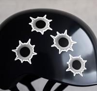 Kogelgaten fiets sticker